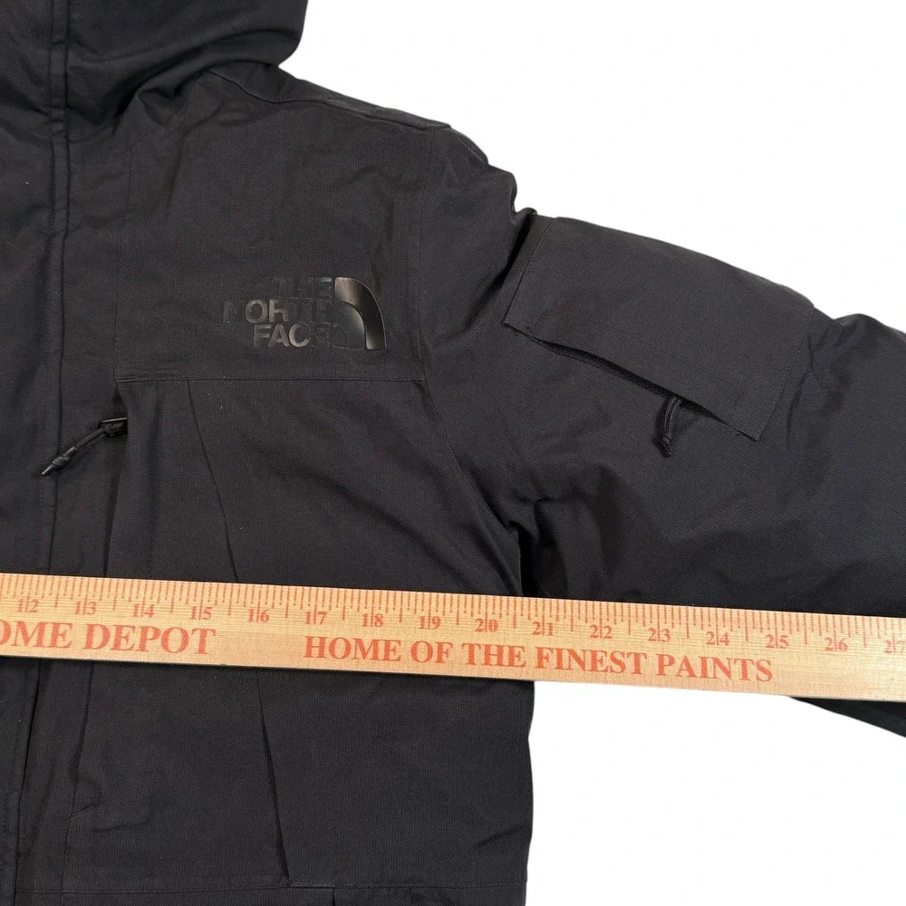 The North Face Parka Mens Small Black 550 Down Insulated Hooded Jacket NF0A33RE